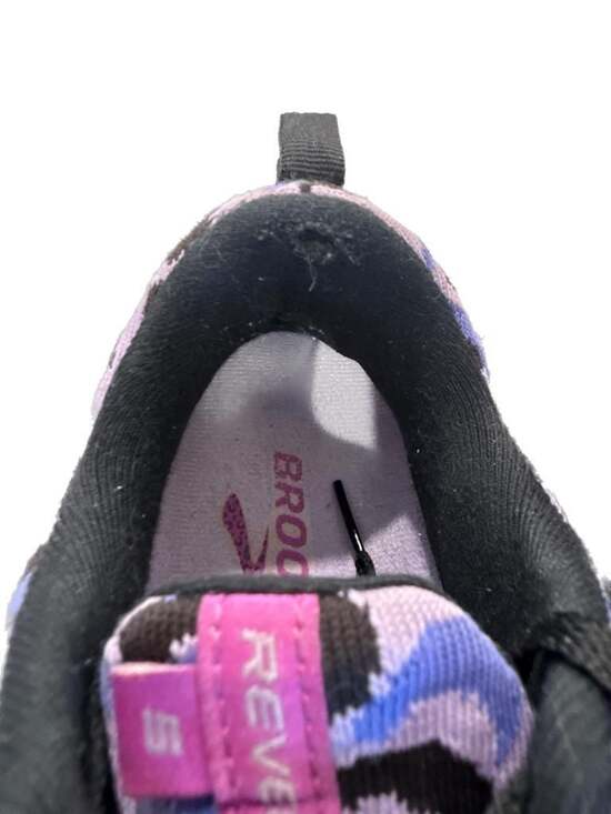 Brooks Women's Revel 5 Run Wild Collection Purple Leopard Print Running Shoes Si - Picture 7 of 8
